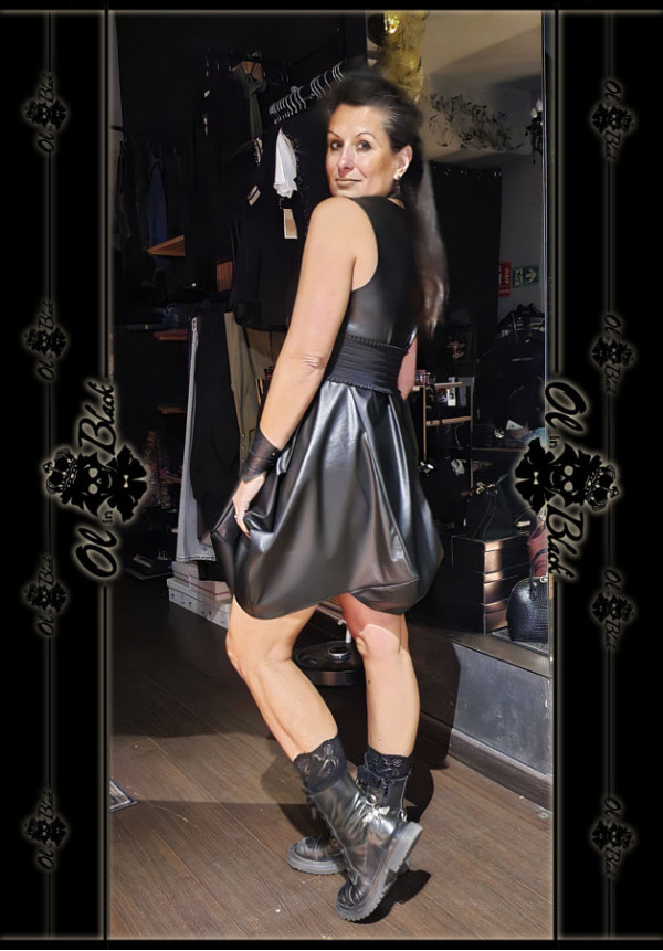 VESTIDO TULIPA POLIPIEL