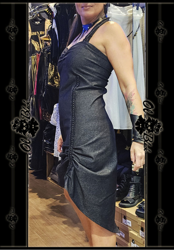VESTIDO ROMÁNTICO DENIM
