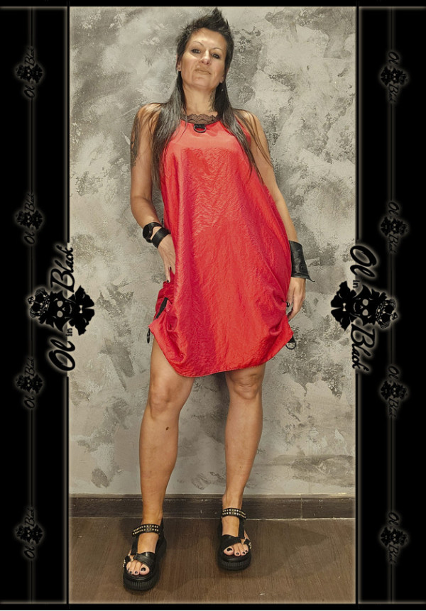 VESTIDO MIDI LIGERO ROJO