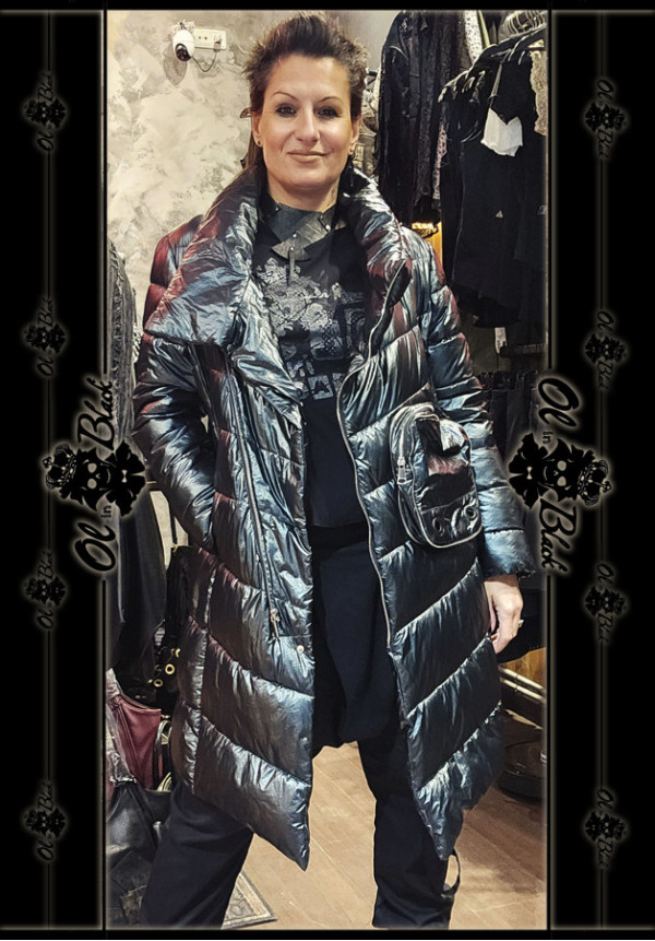 PLUMIFERO VERDE AZULADO CON BOLSILLOS