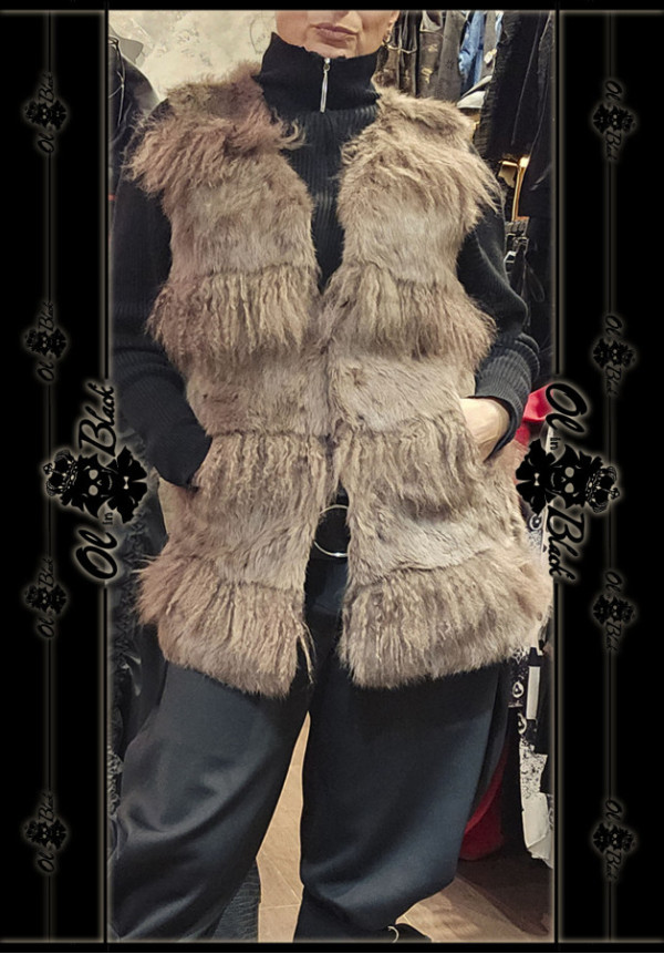 CHALECO 100%PELO DE CONEJO