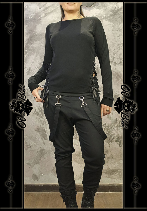 JERSEY FINO CON LAZOS Y APERTURAS LATERALES. TU