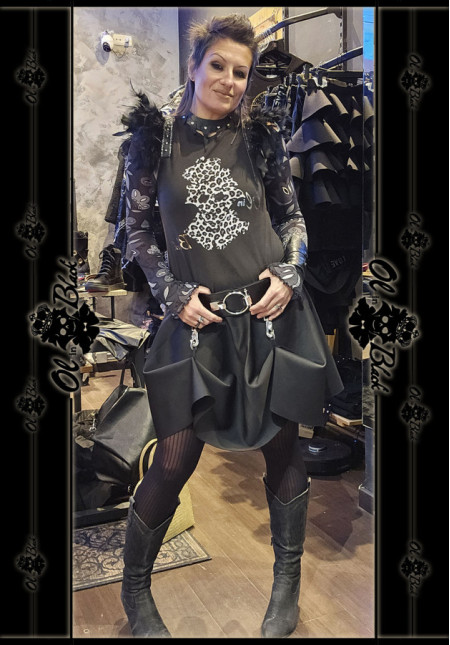 FALDA CORTA DECO METAL