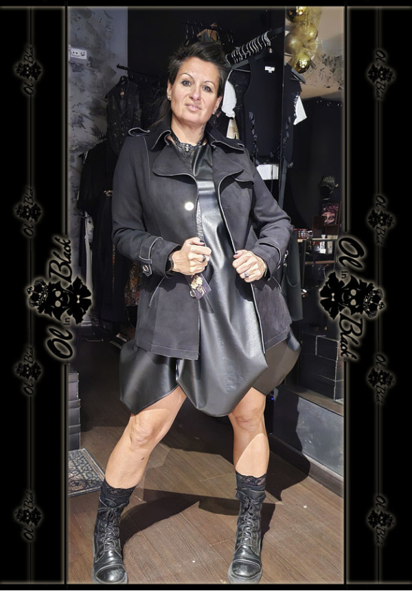 ABRIGO TRENCHCOAT EFECTO ANTE ABRIGO TRENCHCOAT EFECTO ANTE