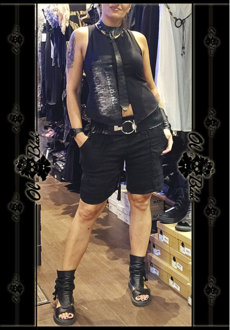 PANTALON CORTO 100%LINO