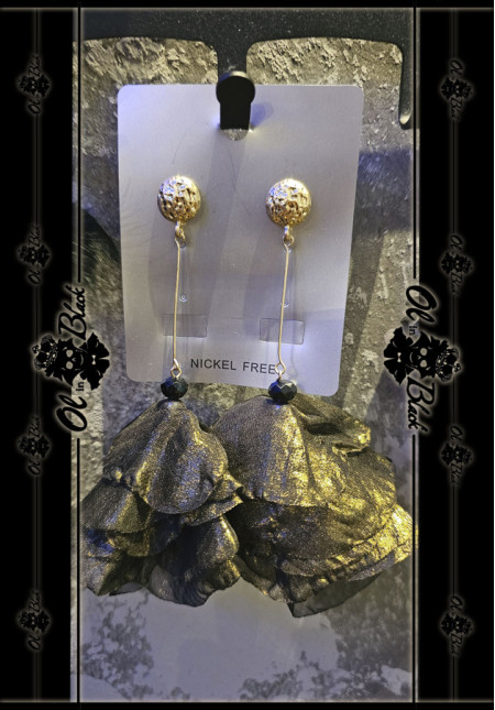 PENDIENTES FLOR TELA