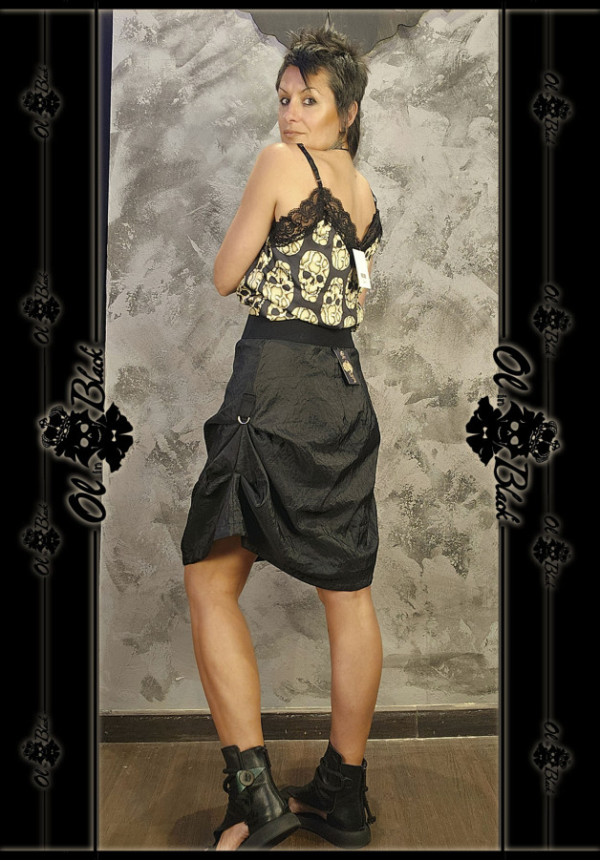 FALDA MIDI DRAPEADA