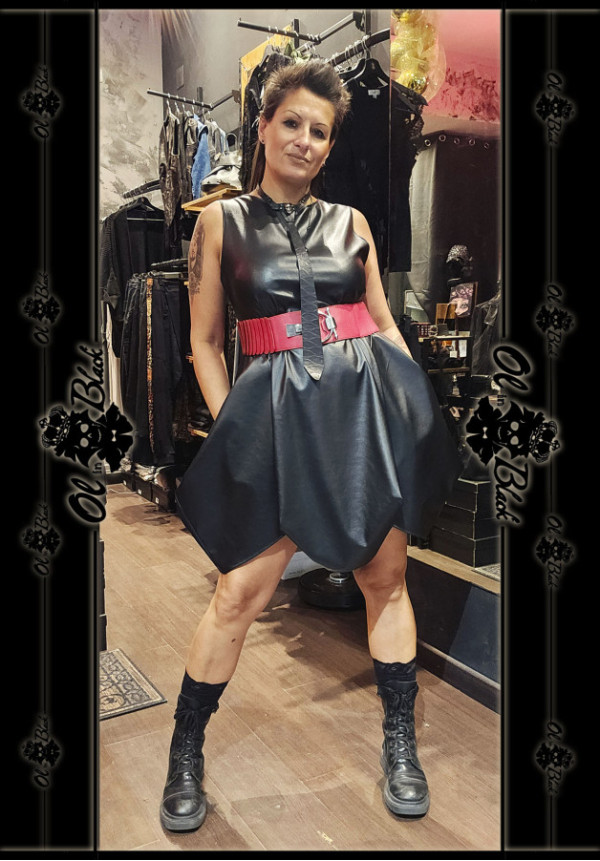 VESTIDO TULIPA POLIPIEL