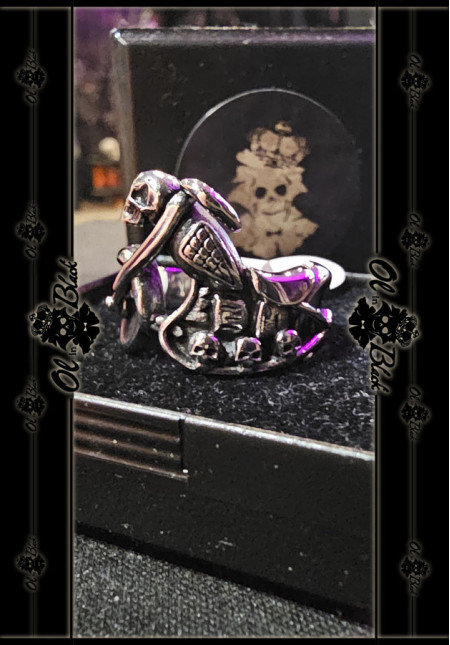 ANILLO ESQUELETO MOTERO ACERO INOX