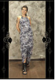 VESTIDO MIDI CREPE FLUIDO CON ESTAMPADO