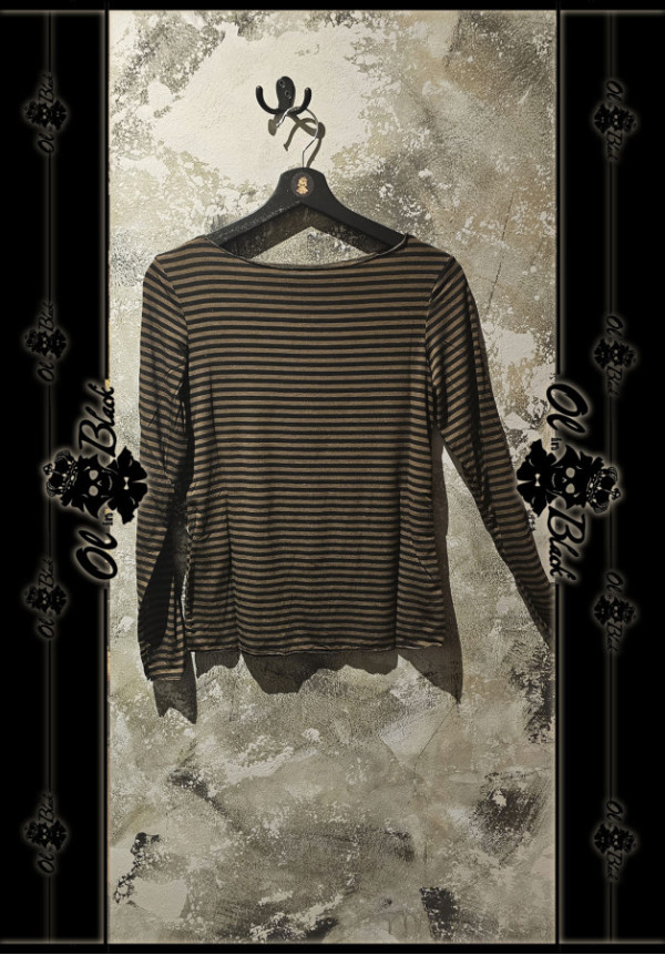 CAMISETA FINA RAYAS MEZCLA CACHEMIRA M.L.