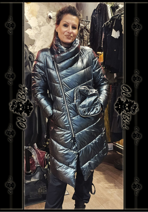 PLUMIFERO VERDE AZULADO CON BOLSILLOS