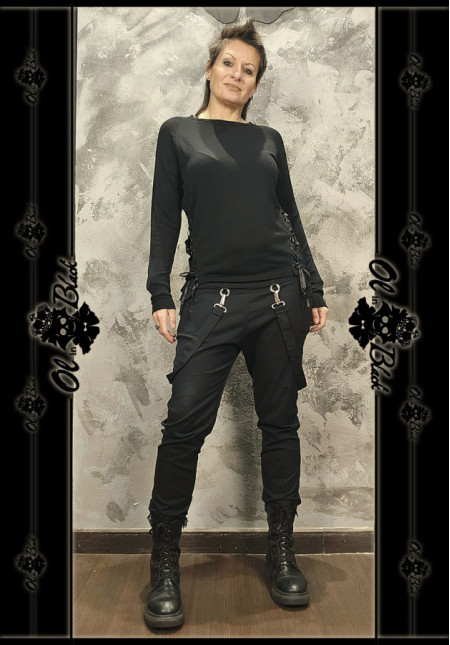 JERSEY FINO CON LAZOS Y APERTURAS LATERALES. TU