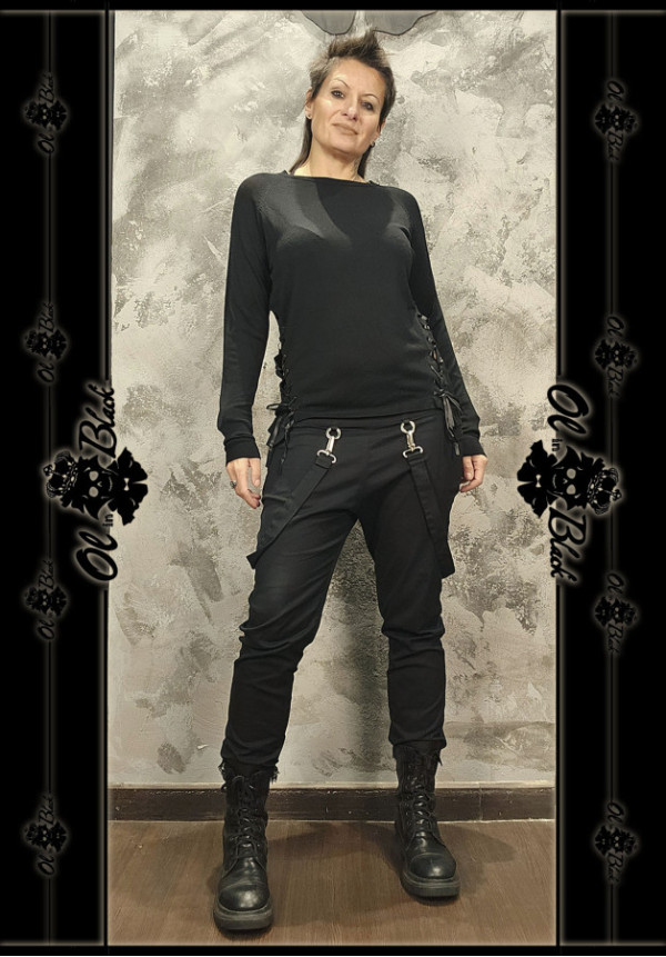 JERSEY FINO CON LAZOS Y APERTURAS LATERALES. TU