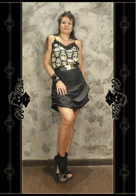 FALDA MIDI DRAPEADA