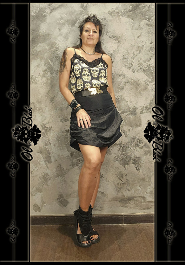 FALDA MIDI DRAPEADA