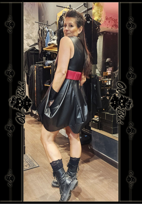 VESTIDO TULIPA POLIPIEL