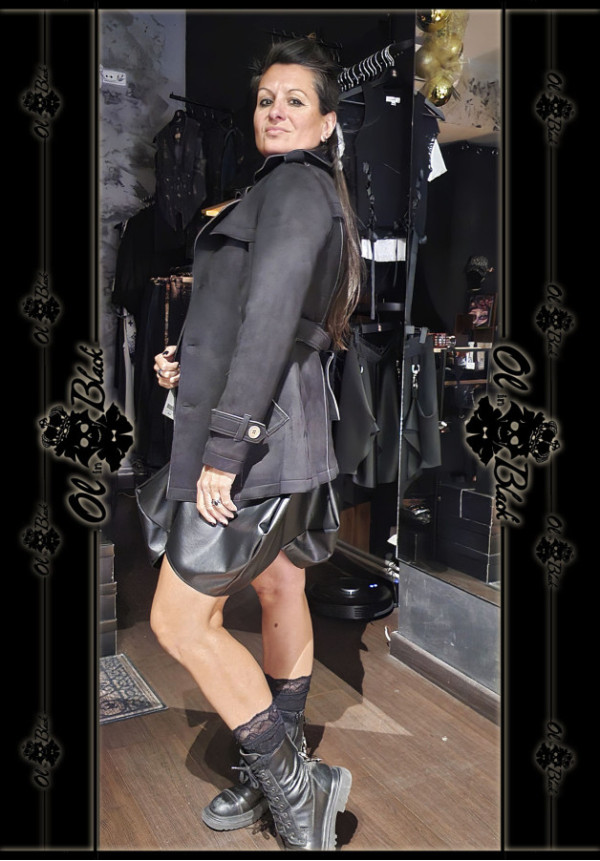 ABRIGO TRENCHCOAT EFECTO ANTE ABRIGO TRENCHCOAT EFECTO ANTE