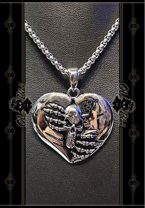 COLGANTE CORAZÓN CALAVERA