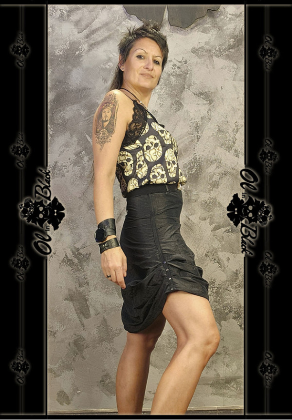 FALDA MIDI DRAPEADA