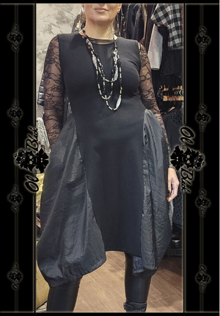 VESTIDO MIDI SIN MANGAS TEXTURAS