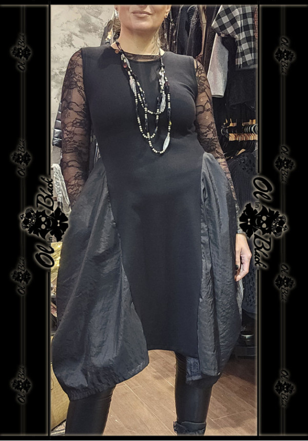 VESTIDO MIDI SIN MANGAS TEXTURAS