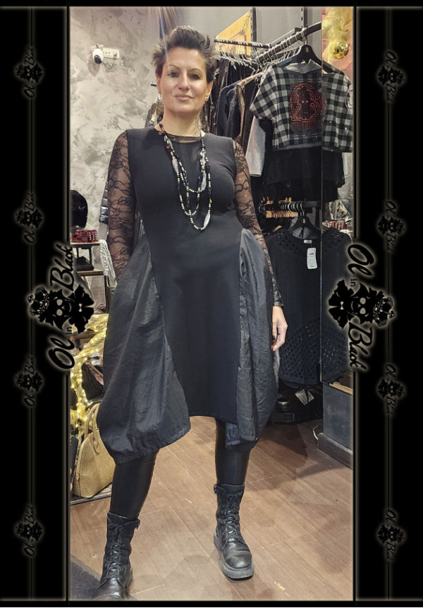 VESTIDO MIDI SIN MANGAS TEXTURAS