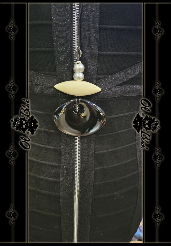 COLLAR LARGO COLGANTES CUENTAS