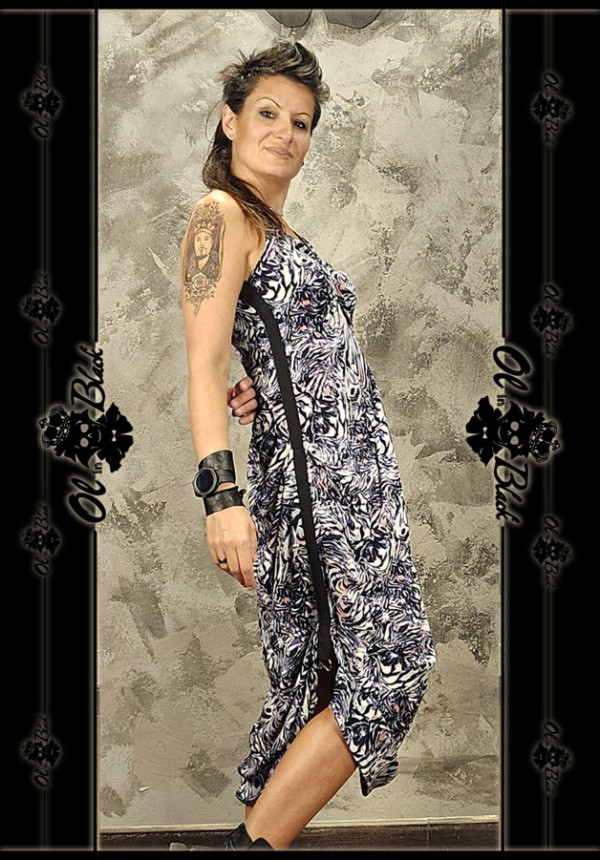 VESTIDO TIRANTES CREPE FLUIDO CON ESTAMPADO