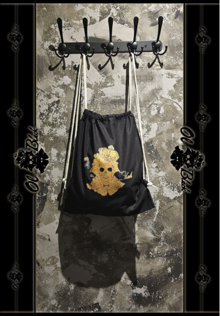 BOLSA 100% ALGODON NEGRA