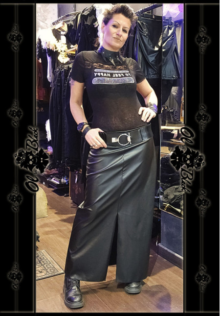 FALDA LARGA POLIPIEL