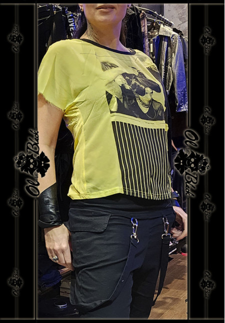 CAMISETA AMARILLA Y NEGRA