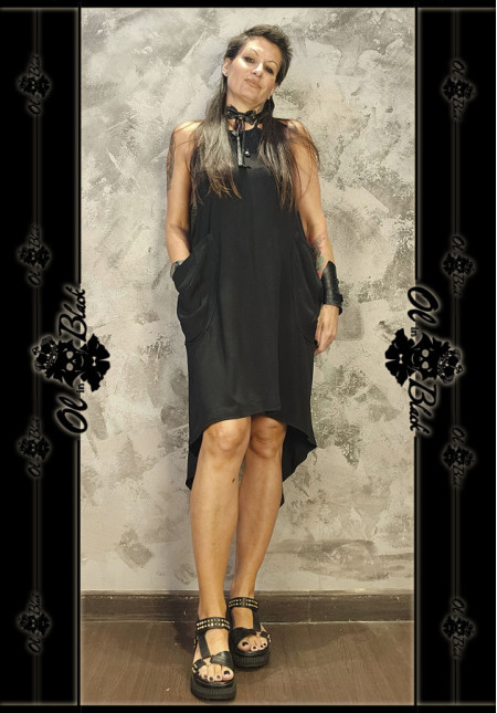 VESTIDO MIDI ASIMÉTRICO