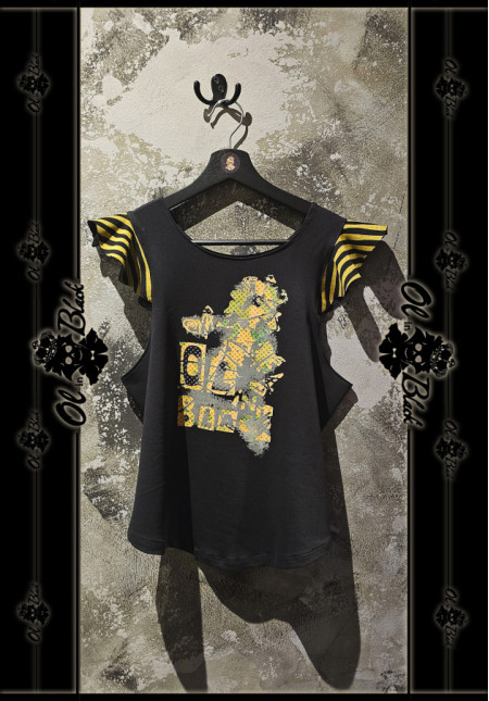 CAMISETA VOLANTES AMARILLOS CAMISETA VOLANTES AMARILLOS