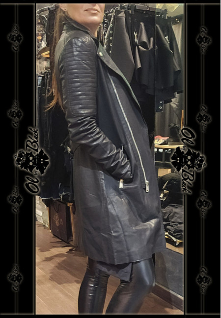 TRENCH EFECTO PIEL MIDLONG