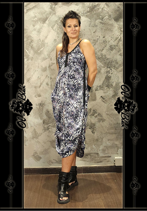 VESTIDO TIRANTES CREPE FLUIDO CON ESTAMPADO