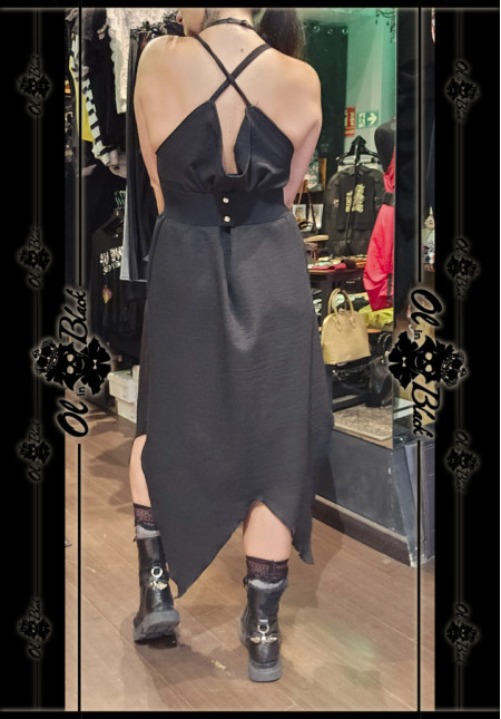 VESTIDO TIRANTES LIGERO LARGO PICOS