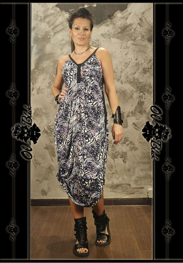 VESTIDO TIRANTES CREPE FLUIDO CON ESTAMPADO