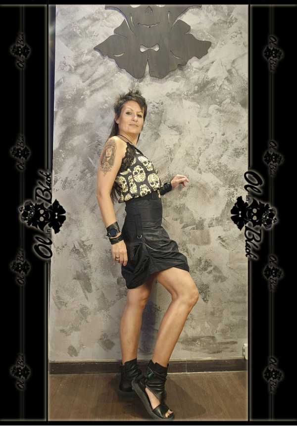FALDA MIDI DRAPEADA