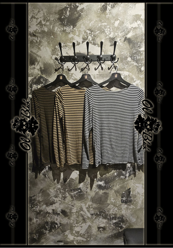 CAMISETA FINA RAYAS MEZCLA CACHEMIRA M.L.