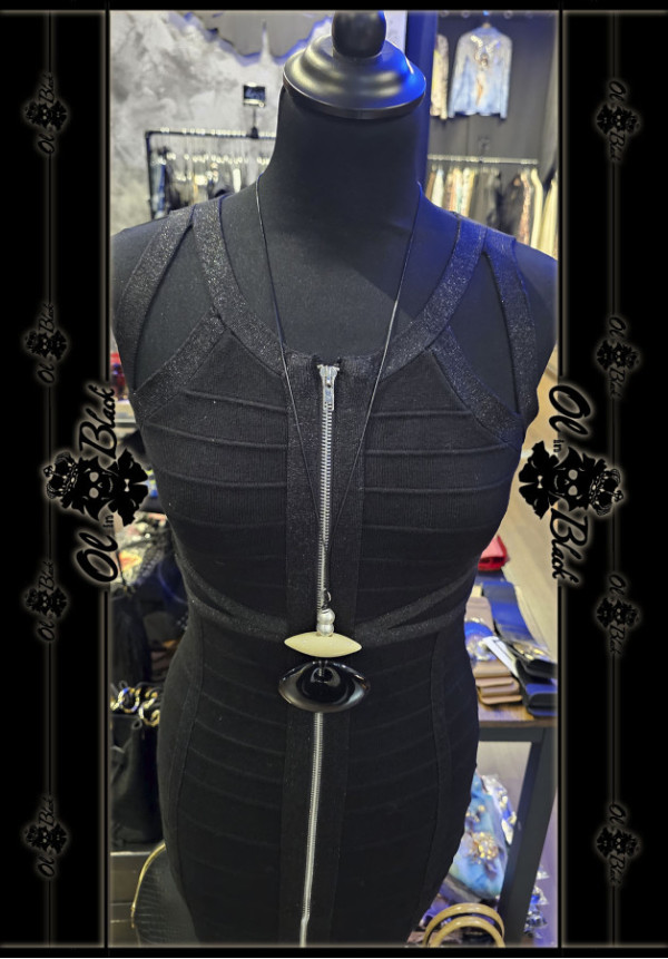 COLLAR LARGO COLGANTES CUENTAS