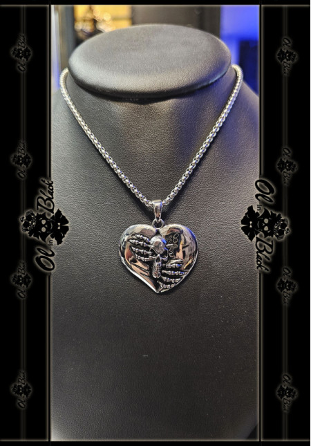 COLGANTE CORAZÓN CALAVERA