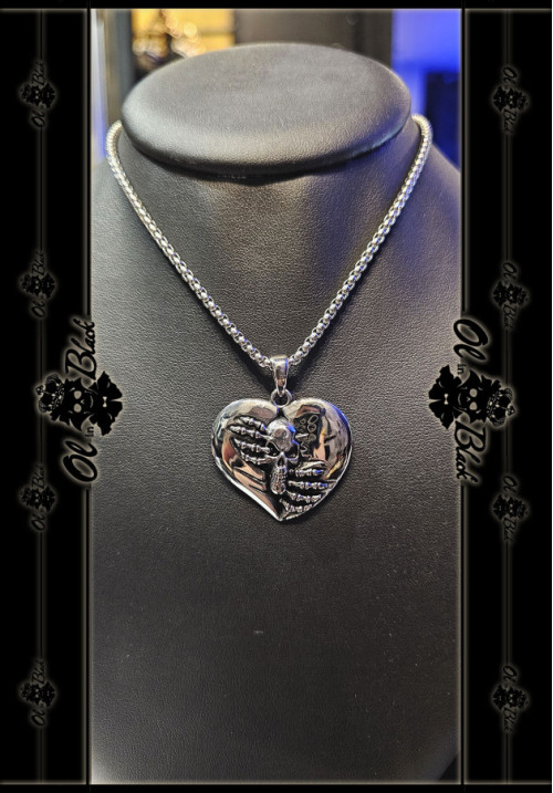 COLGANTE CORAZÓN CALAVERA