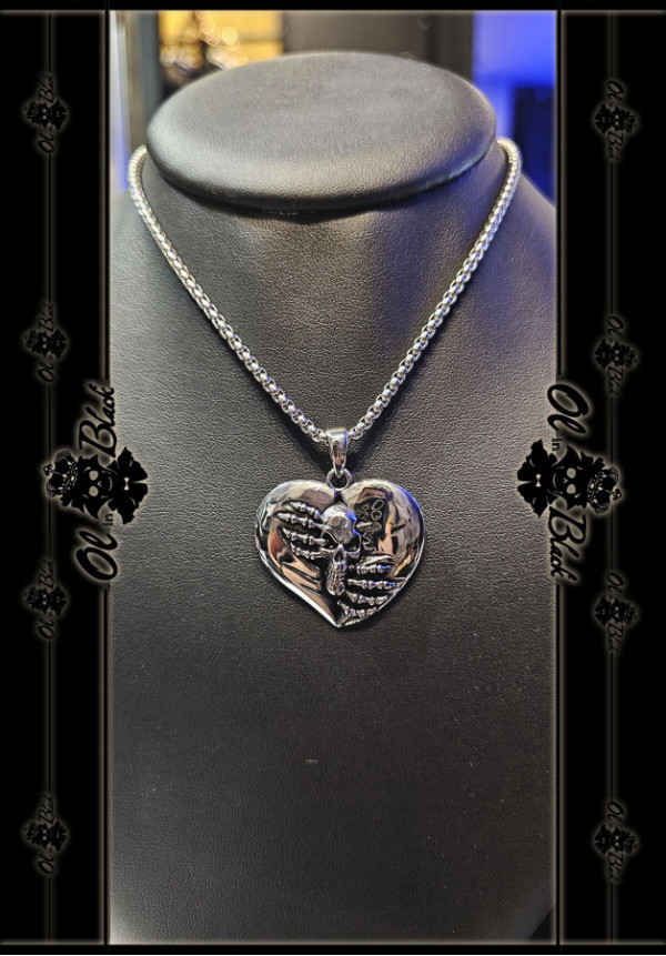 COLGANTE CORAZÓN CALAVERA