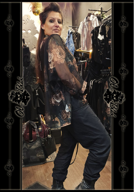 TÚNICA ESTAMPADA Y GASA TÚNICA ESTAMPADA Y GASA