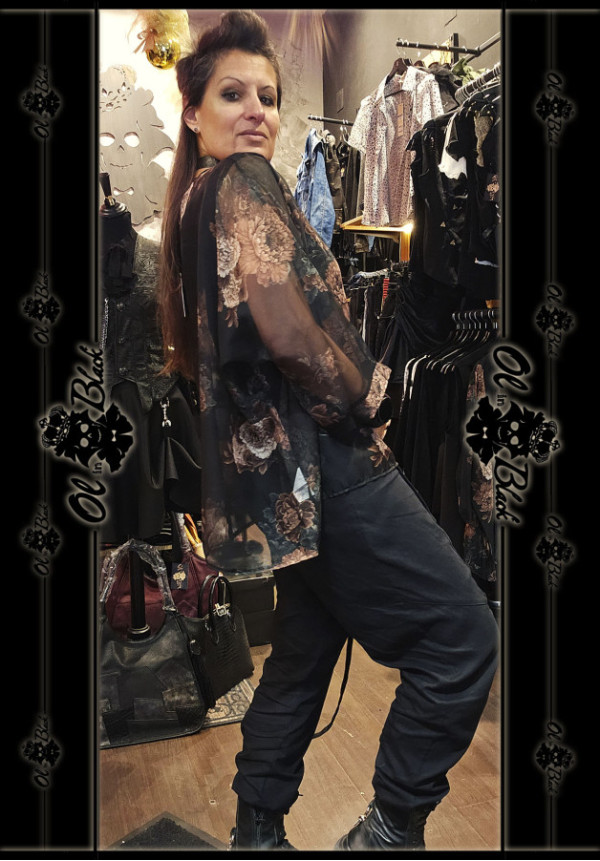 TÚNICA ESTAMPADA Y GASA