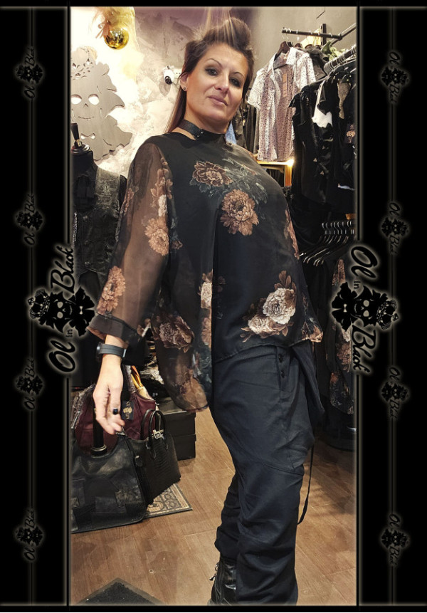 TÚNICA ESTAMPADA Y GASA