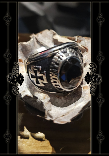 ANILLO GEMA NEGRA T11