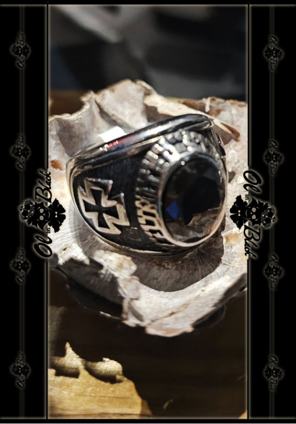 ANILLO GEMA NEGRA T11