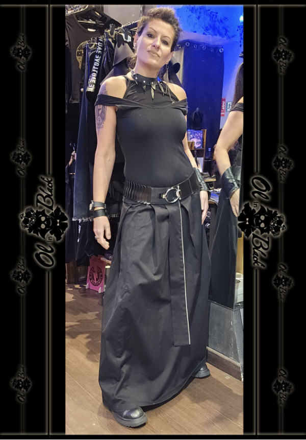 FALDA LARGA CREMALLERAS